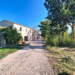 Renovated stone farmhouse on one hectare with views of the Luberon