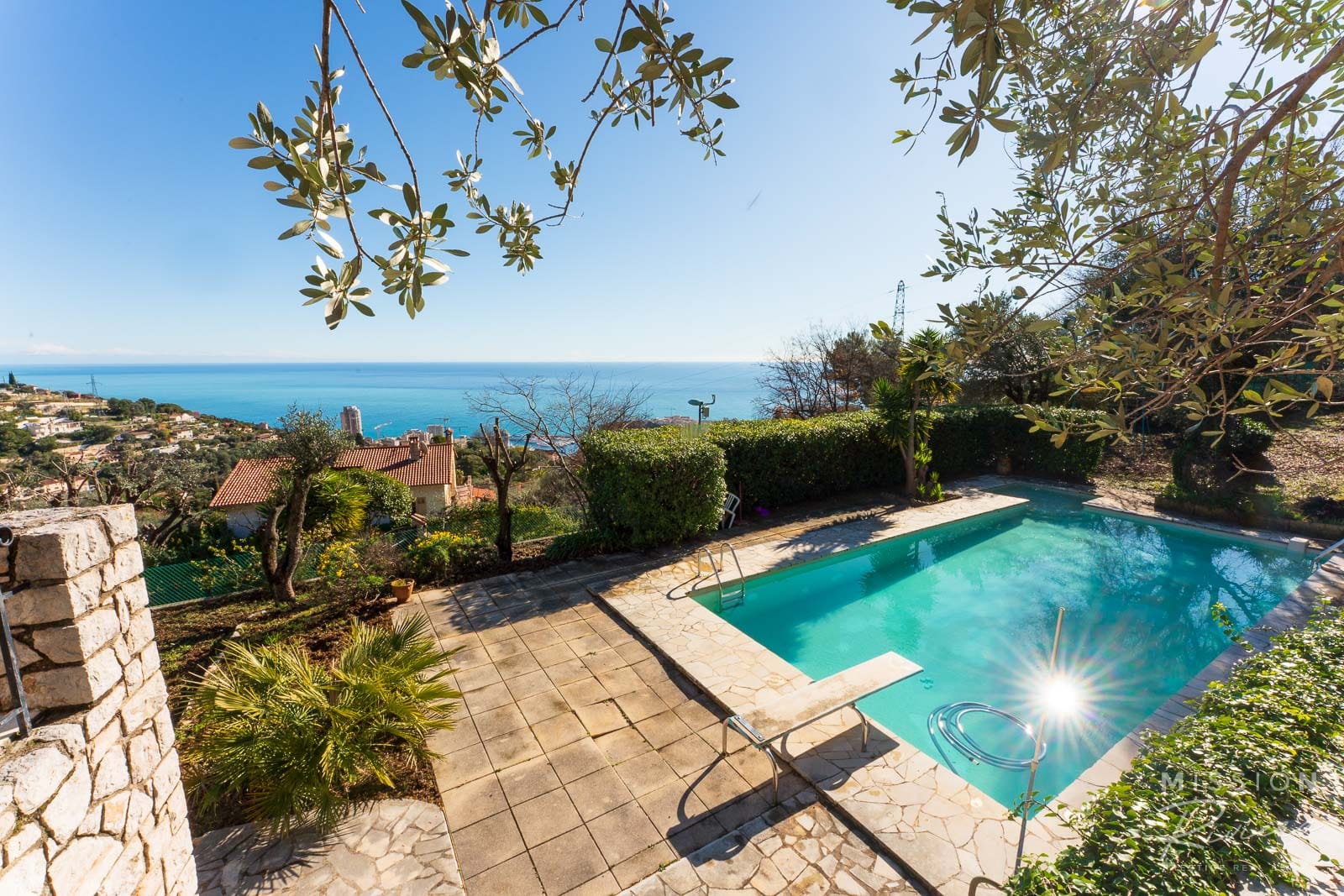 Provençal villa in La Turbie Provençal villa with swimming pool and sea view in La Turbie