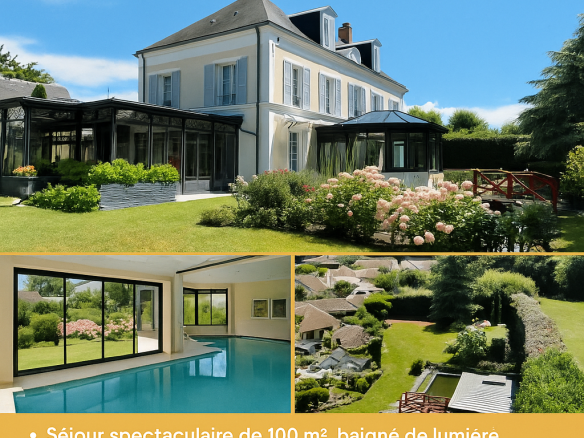 Exceptional villa with indoor pool in Magny-le-Hongre, near Disneyland Paris.