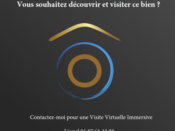Real estate agency logo with a stylized symbol.