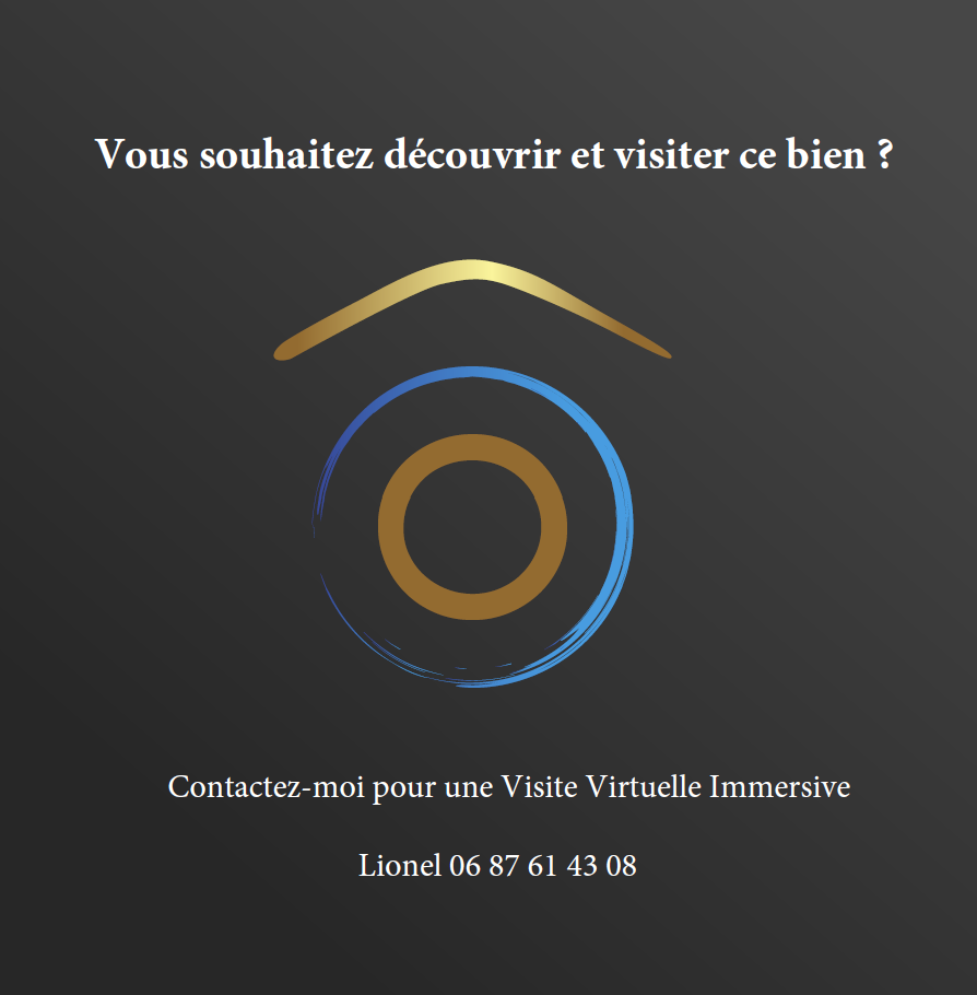 Real estate agency logo with a stylized symbol.