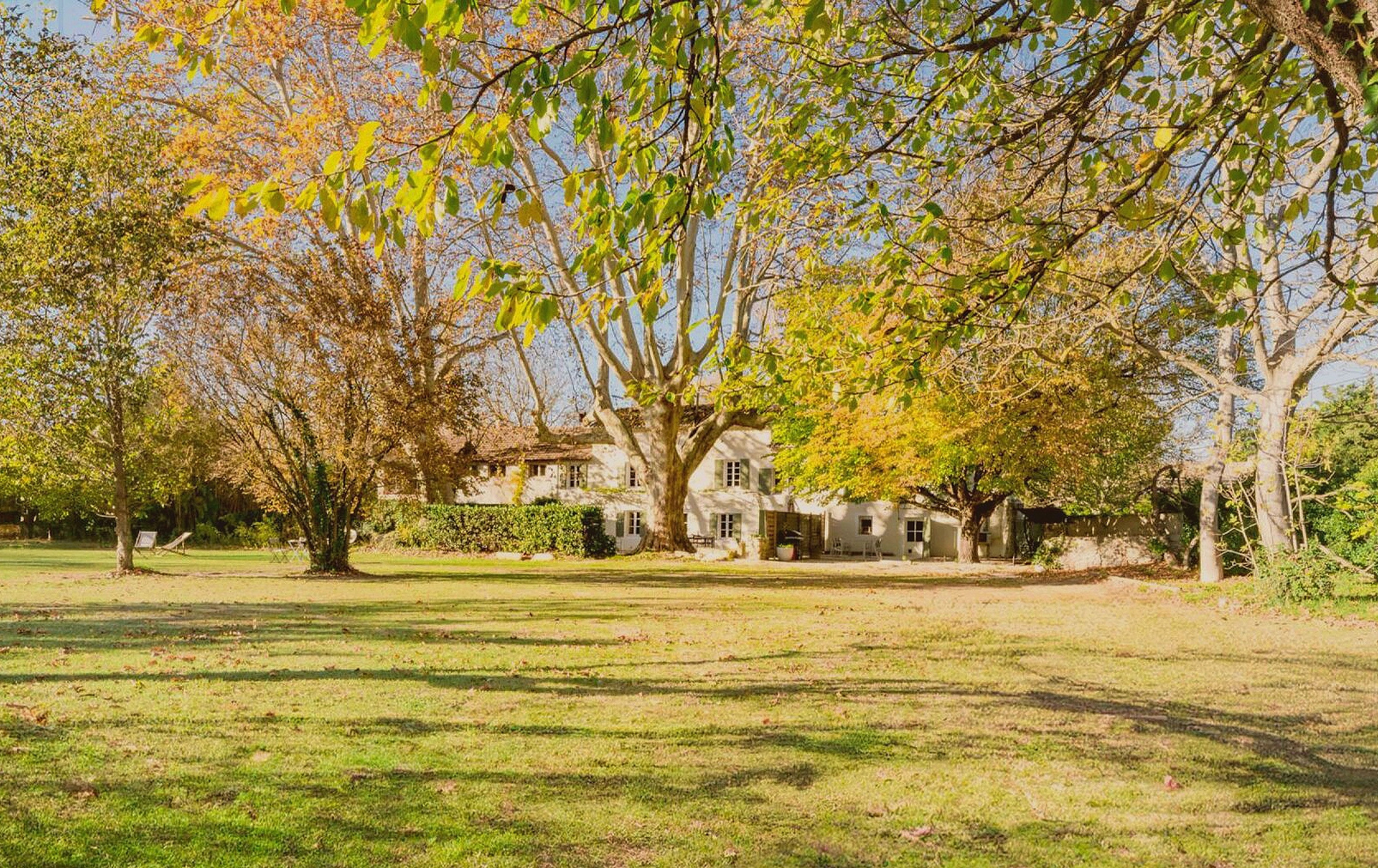 Mas de charme à L’Isle-sur-la-Sorgue Propriété de charme avec parc, arbres et maison rénovée à L'Isle-sur-la-Sorgue.