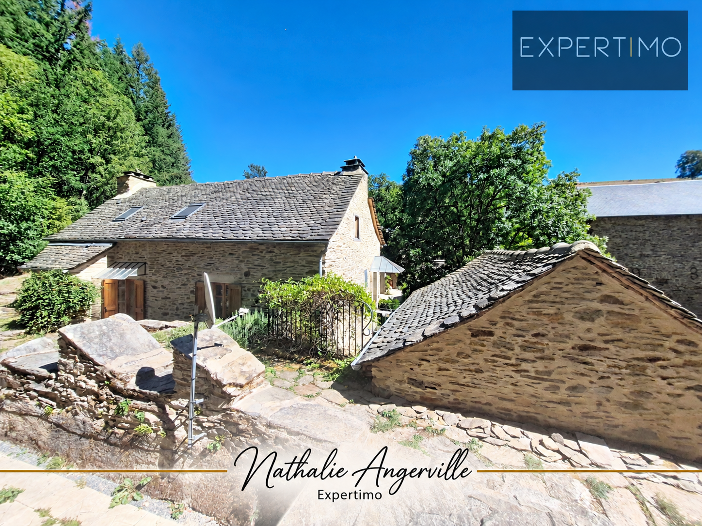 Exceptional property in Salmiech Property with old mill and gîte in Salmiech, surrounded by greenery and without direct neighbors.