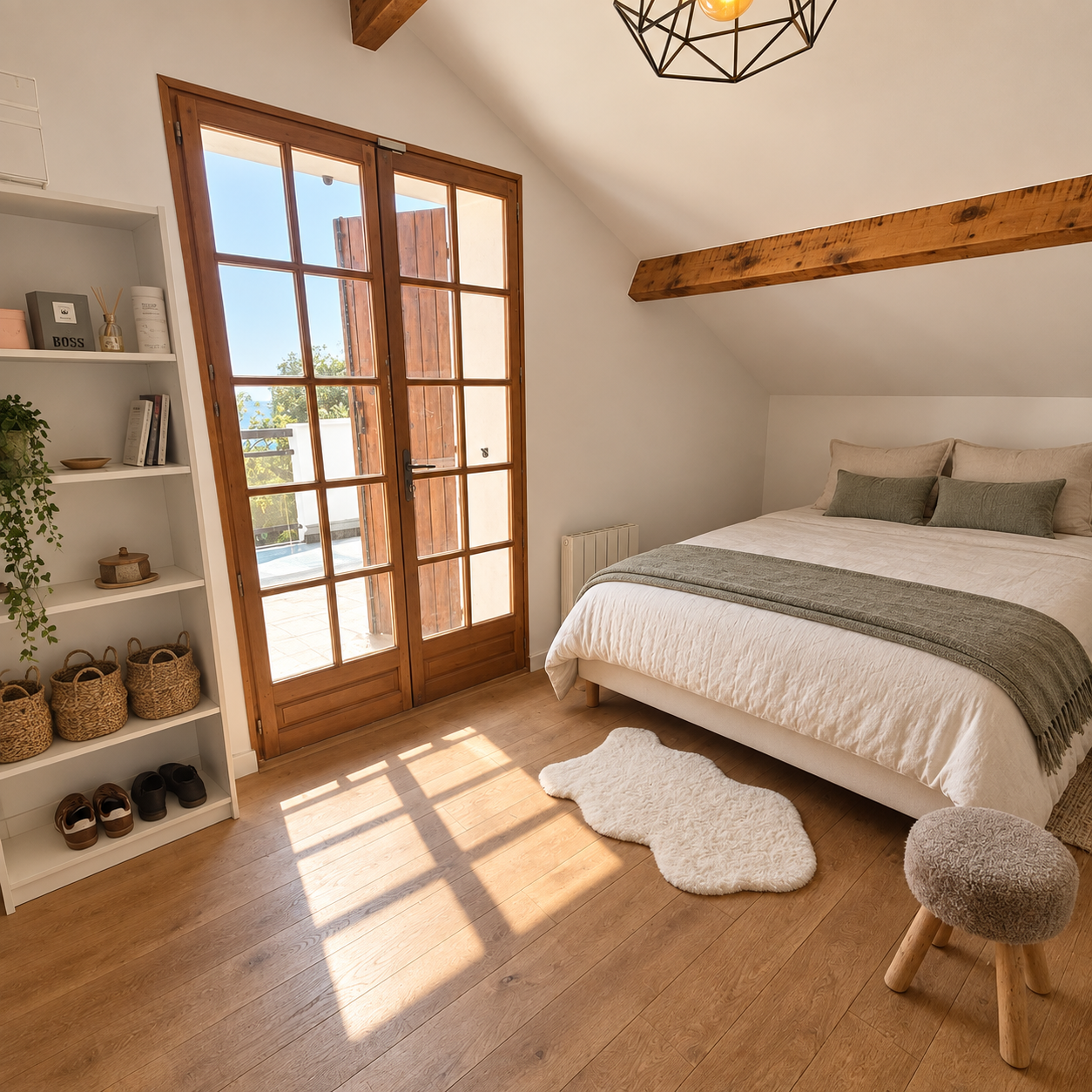 Chambre avec vue à L’Estaque Chambre lumineuse avec accès à une terrasse, vue sur piscine et mer à L'Estaque.