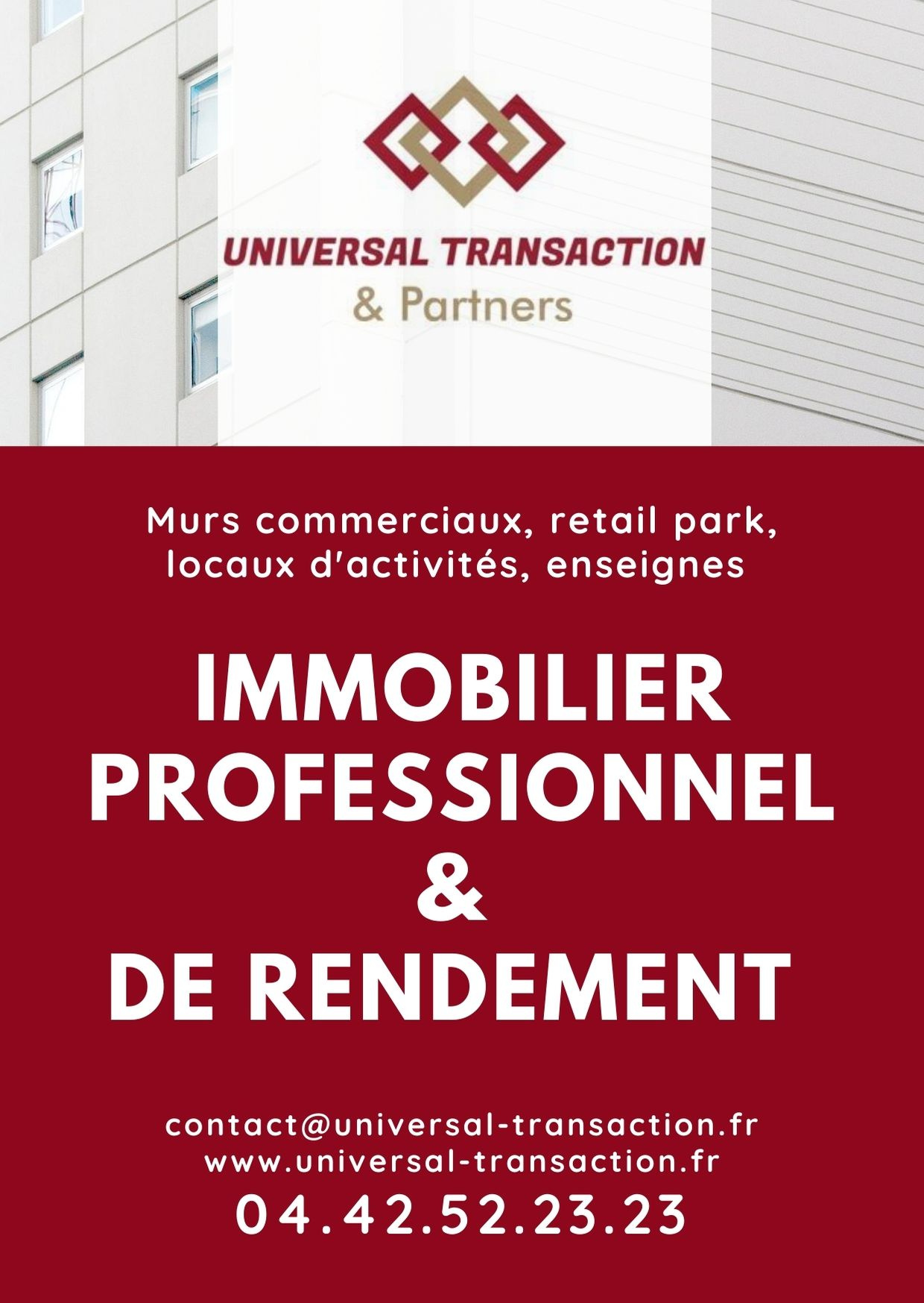 Ensemble immobilier avec salle évènementielle et logements à Poulx, incluant piscine et parkings.