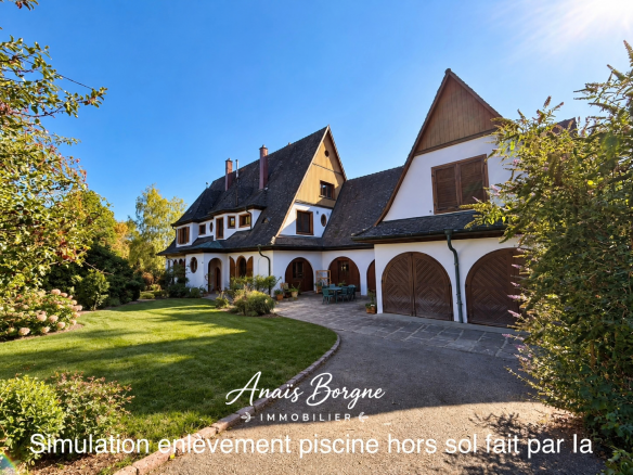Manoir néo-alsacien avec parc arboré de 20 ares à Villé, France.