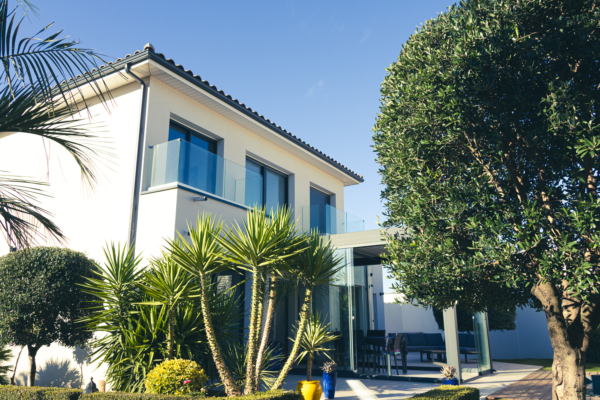 Stunning contemporary villa in Narbonne Contemporary villa with swimming pool in a wooded garden in Narbonne