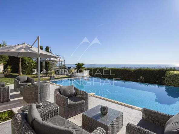 Mandelieu-la-Napoule – Proche Cannes  – Villa vue mer