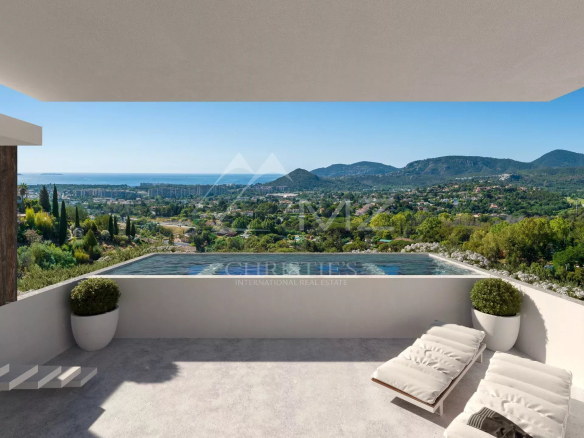 Villa/Appartement avec piscine et vue mer