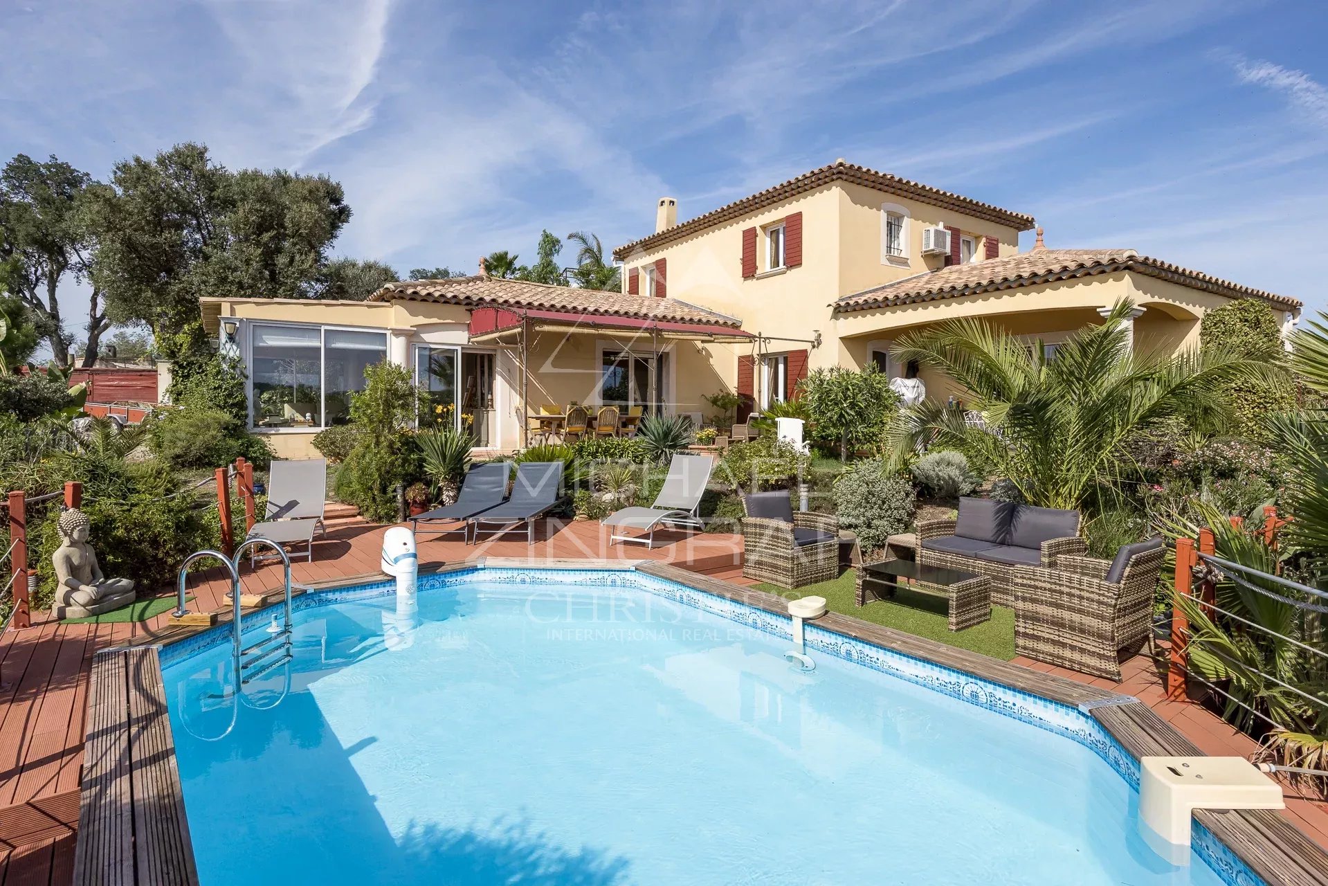 Elegant Provençal Villa in Tanneron Provençal villa with salt water pool and garden in Tanneron, near Mandelieu-la-Napoule.