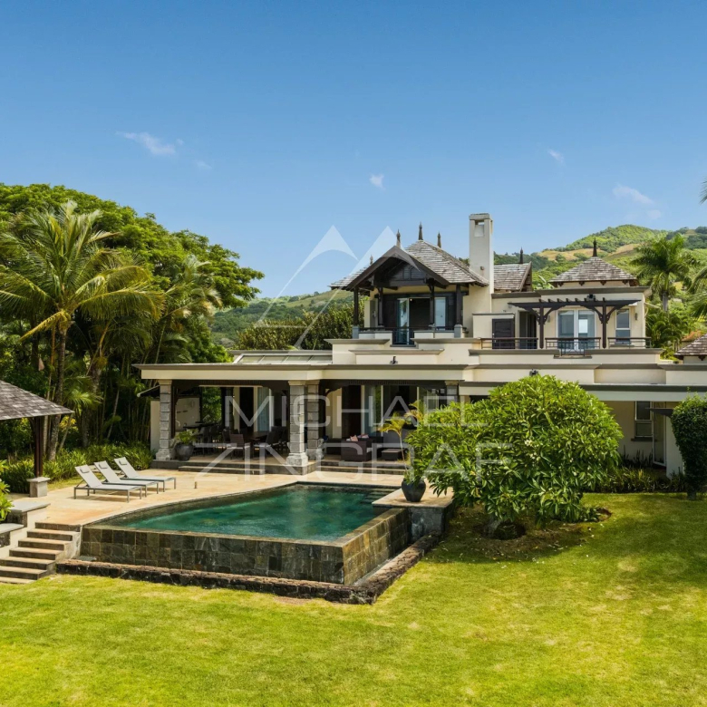Île Maurice – Villa de plain-pied avec vue mer – Bel Ombre