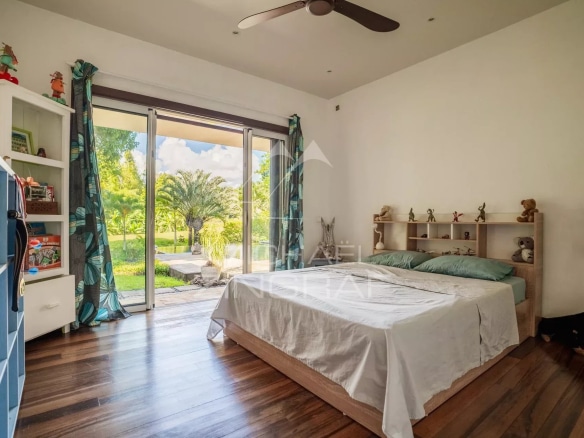Room in a villa in Bel Ombre, Mauritius, with garden view.
