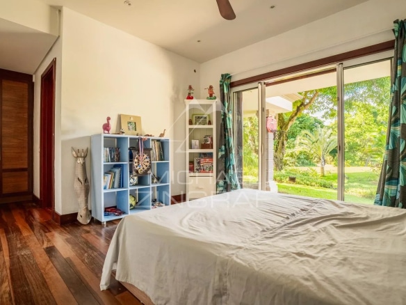 Room in a villa in Bel Ombre, Mauritius, with garden view.