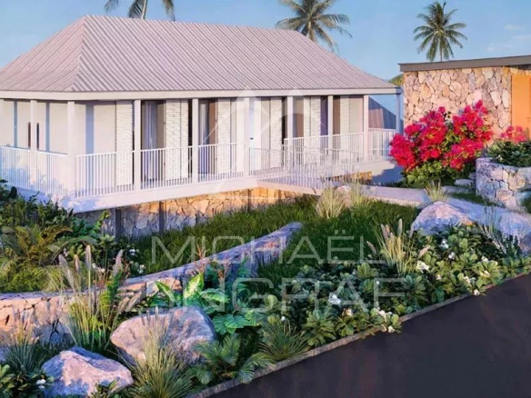 Bioclimatic 3-bedroom villa with private pool surrounded by tropical vegetation in Baie du Cap.