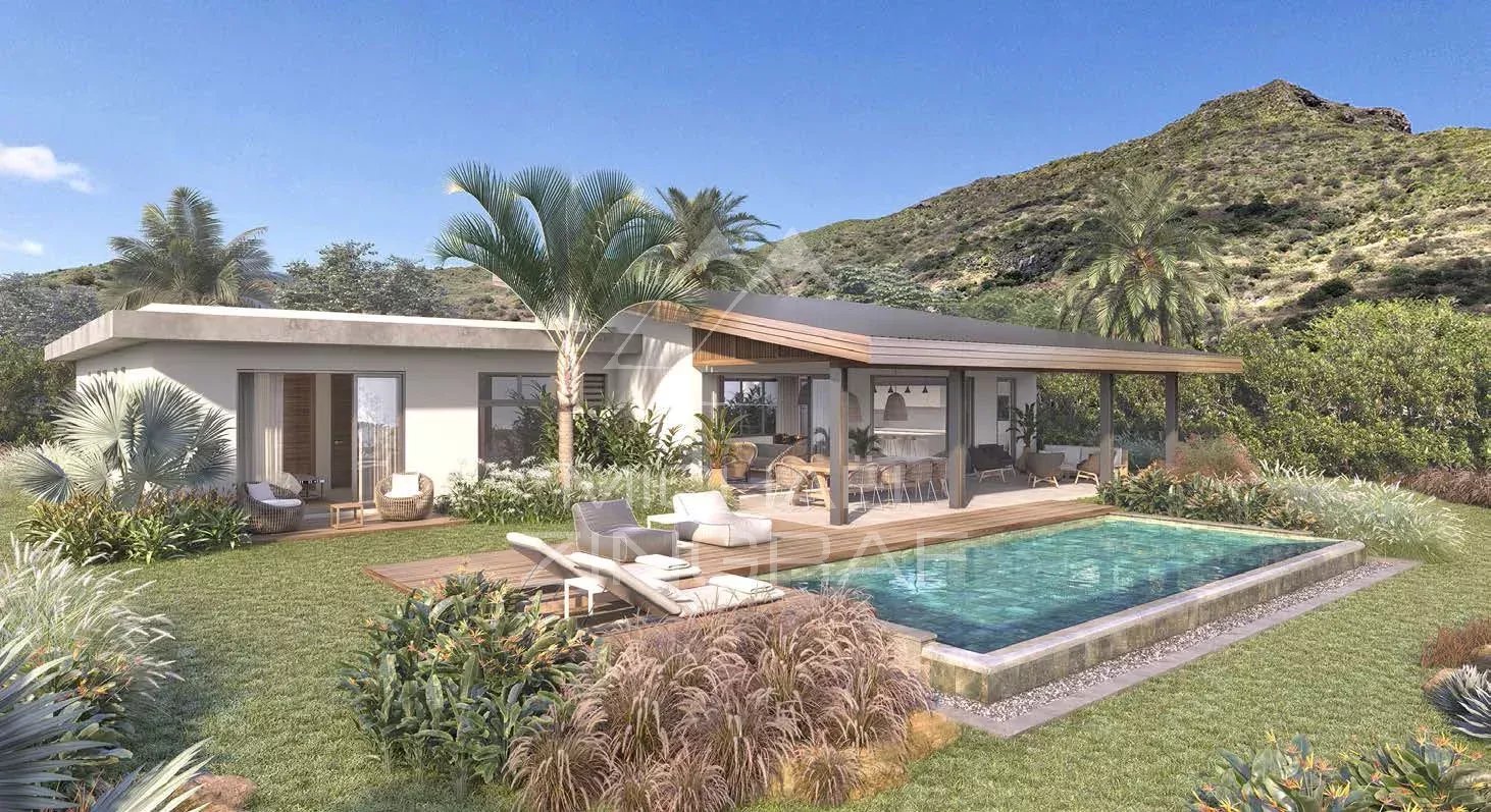 Villa Hibiscus à Tamarin Villa contemporaine avec piscine à débordement et terrasse, entourée de verdure à Tamarin.