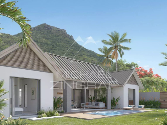 Contemporary 4-bedroom villa with pool and garden, located in Tamarin.