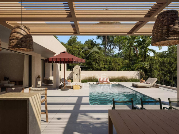 Villas de luxe avec piscine dans un cadre naturel à Bel Ombre, Maurice.