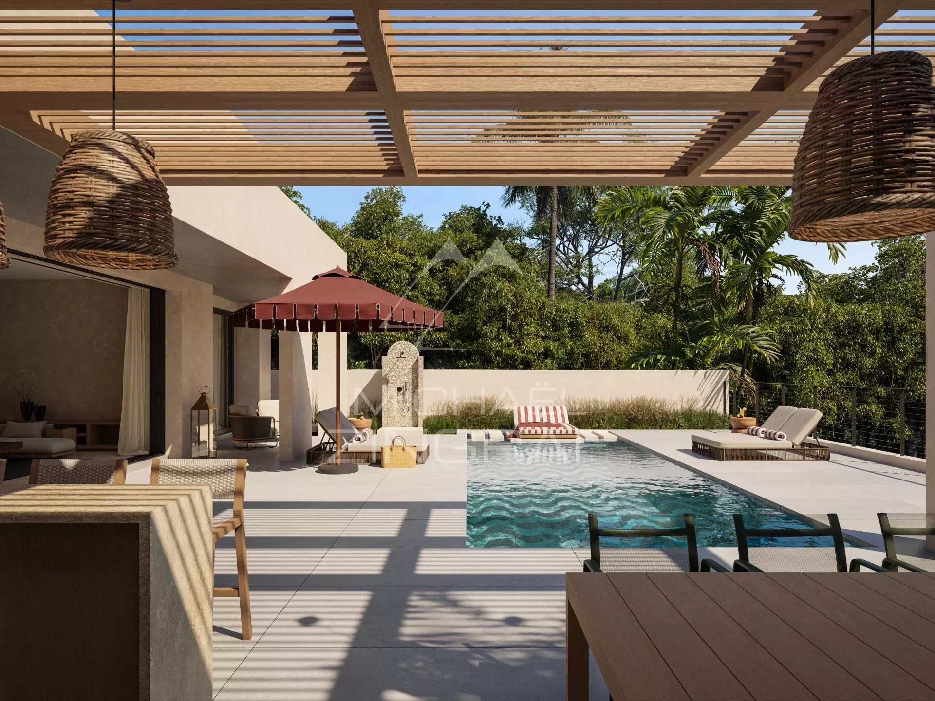 Villas de luxe à Bel Ombre, Maurice Villas de luxe avec piscine dans un cadre naturel à Bel Ombre, Maurice.
