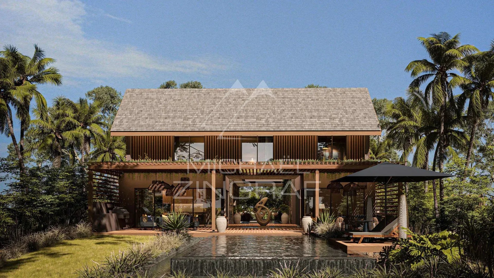 Villas de prestige avec jardin et piscine à Anse La Raie, Île Maurice.