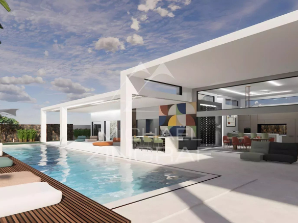 Villa moderne avec piscine privée et espace extérieur à Grand Baie.