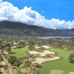 Terrain de 2061m2 sur Golf et accès mer