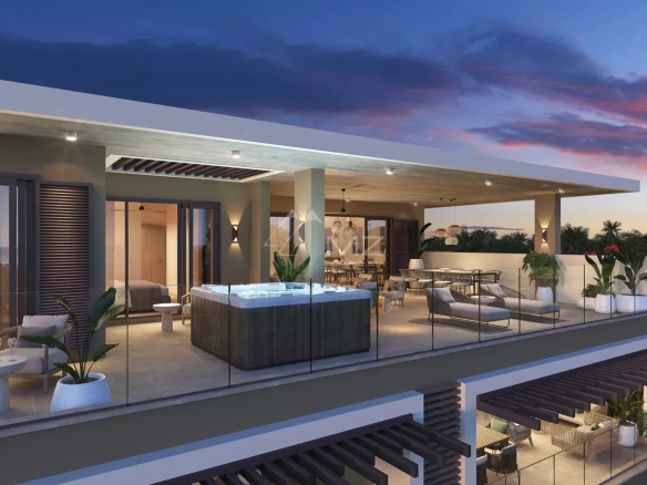 Penthouse 4 chambres dans une résidence en bord de mer