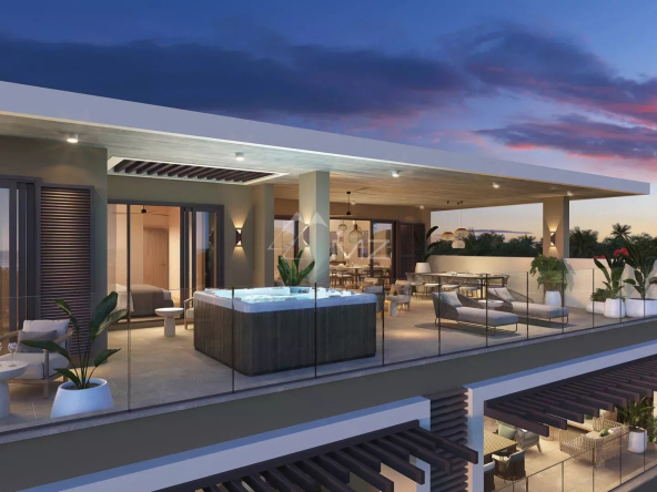 Penthouse 4 chambres dans une résidence en bord de mer
