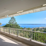 Appartement 4 pièces vue mer Cannes Californie, terrasse 22 m²