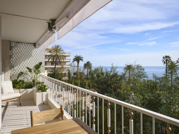 Appartement vue mer 3 chambres– Cannes Palm Beach