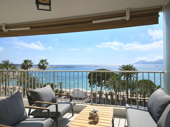 Appartement vue mer 2 chambres – Croisette Cannes
