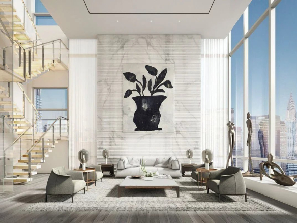 Luxurious Contemporary Penthouse on Madison Avenue, New York