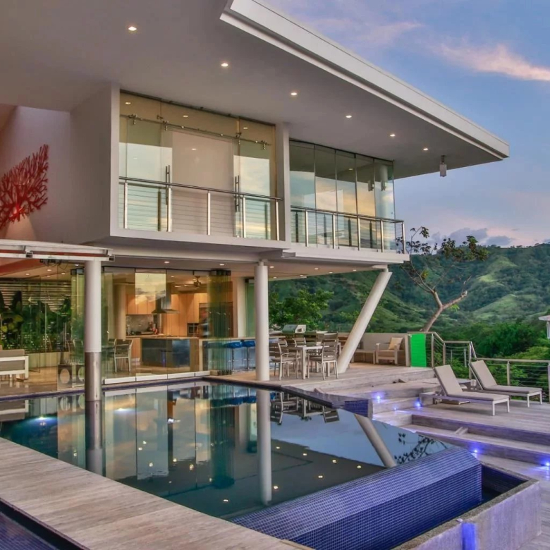 Luxury property with pool and sea view in Kea, Greece