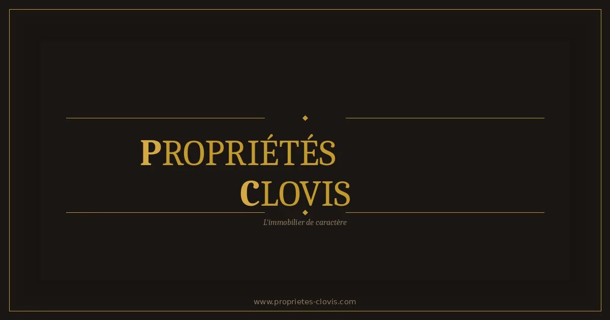 Clovis Properties Logo Logo of the real estate agency Propriétés Clovis