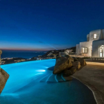 Mykonos : Propriété de luxe villa vue mer panoramique