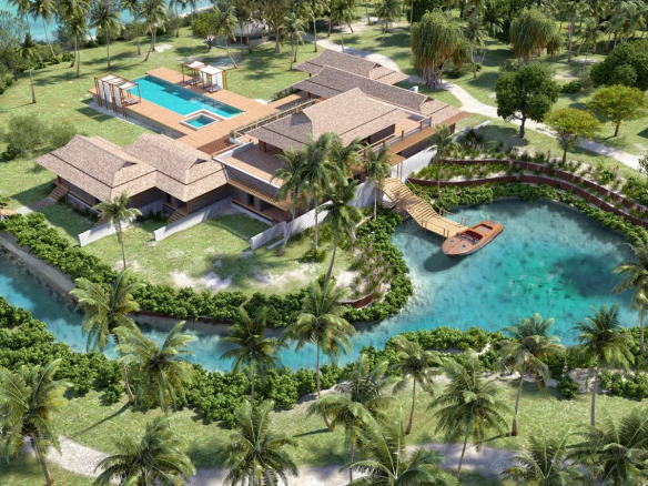Bora Bora luxury real estate: sale villa aquamaris luxury property