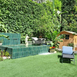 4-room apartment in Nice Fleurs with gardens and mini pool