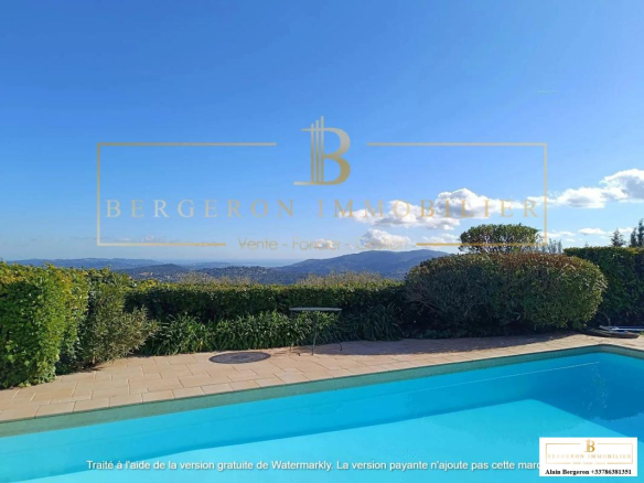 Villa Le Tignet, 6 Pièces, Vue panoramique, piscine et 2674m²