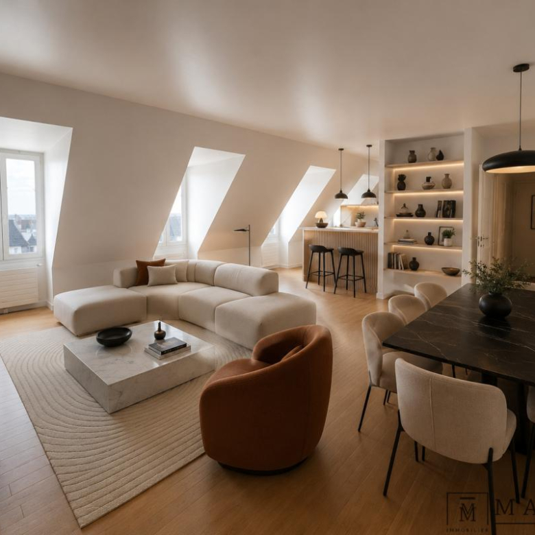 92200 NEUILLY SUR SEINE – EXCEPTIONAL PENTHOUSE – 5 BEDROOMS – 2 parking spaces