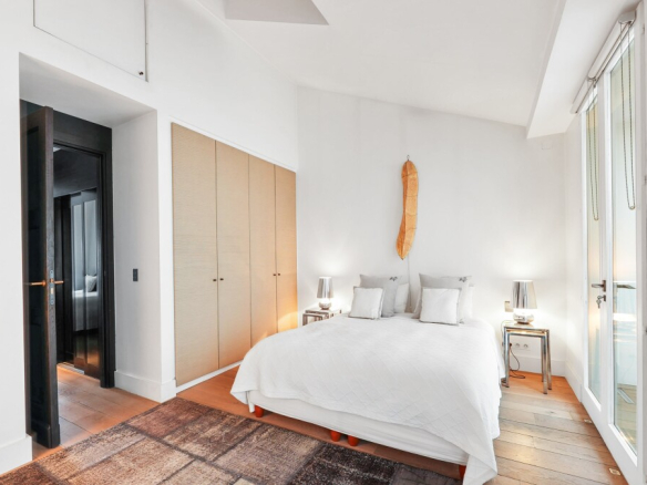 A room in a private mansion in Paris, decorated with elegance and artistry.