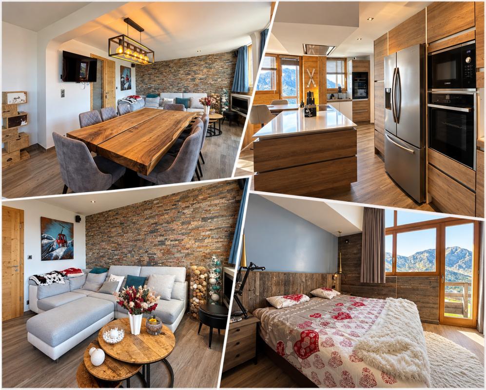 Bright duplex apartment in Morzine 4-room duplex apartment with panoramic mountain views, Morzine.