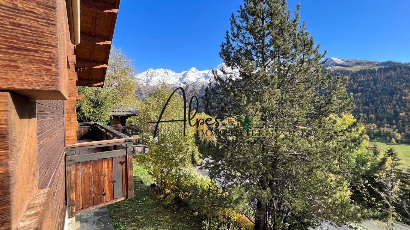 Chalet d’exception à La Clusaz Chalet en bois avec vue sur les montagnes et la nature à La Clusaz.