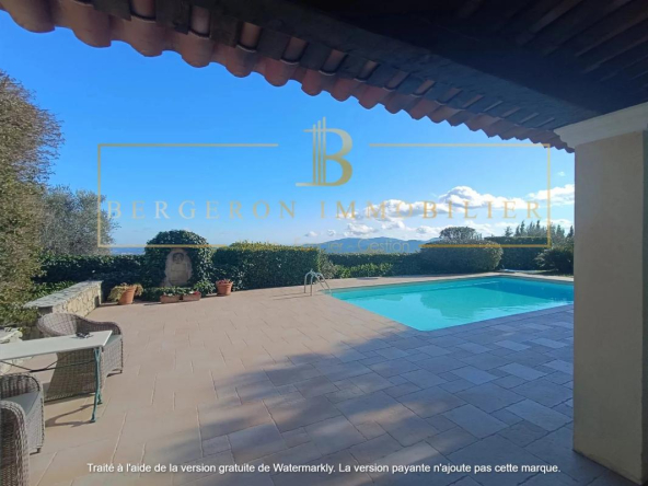 Villa Le Tignet, 6 rooms, panoramic view, swimming pool and 2674m² of land