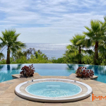 Theoule sur Mer, contemporary villa with sea views, situation excluded