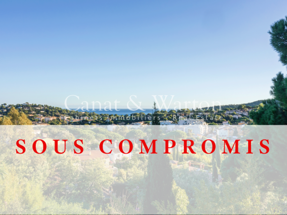 SOUS COMPROMIS: VILLA À CAVALAIRE AVEC VUE MER & PISCINE