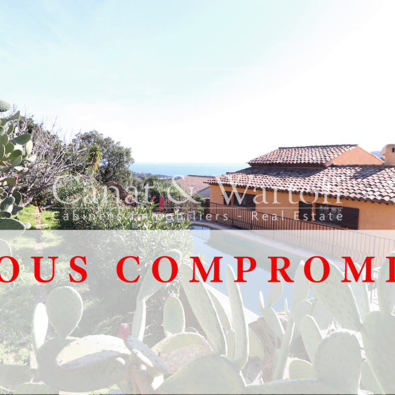 STEPS FROM THE CALANQUES: VILLA IN CAVALAIRE WITH SEA VIEW