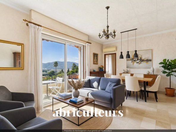 Haut de villa 4 chambres avec vue mer – Cannes