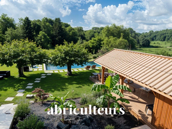 Exceptional area with private pond, swimming pool and 5 suites - 10 rooms