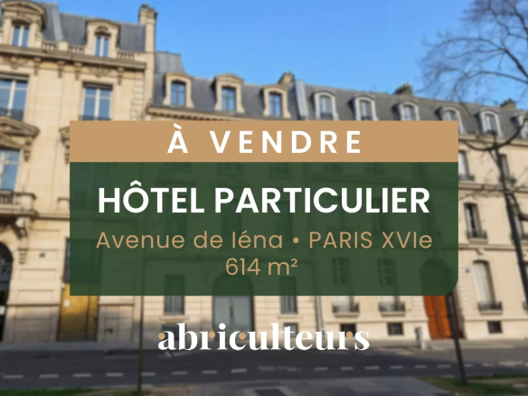 BIEN RARE – HOTEL PARTICULIER – AV. DE IENA – 614 M2