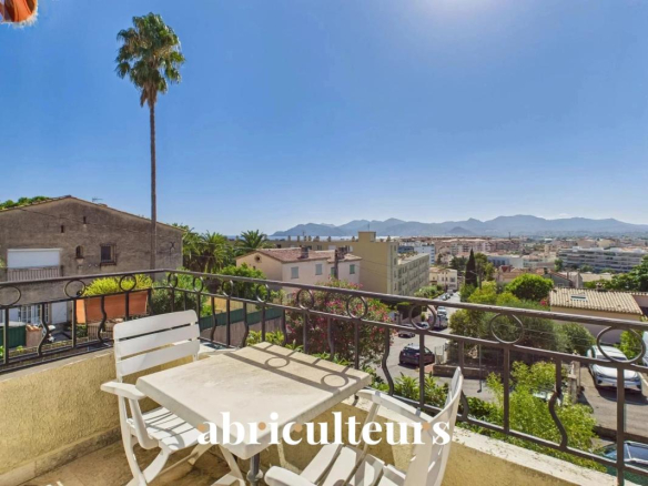 Vue mer panoramique ? Haut de villa 4 chambres avec jardin ? Cannes