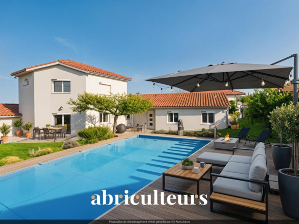 Maison familiale contemporaine ? 194 m² ? 6 pièces ? Échalas (69700)